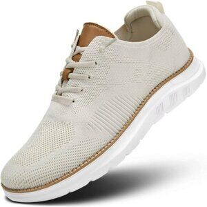 ⚡Men's Z45 Beige Mesh Casual Walking Business Oxfords Work Lightweight Sneakers